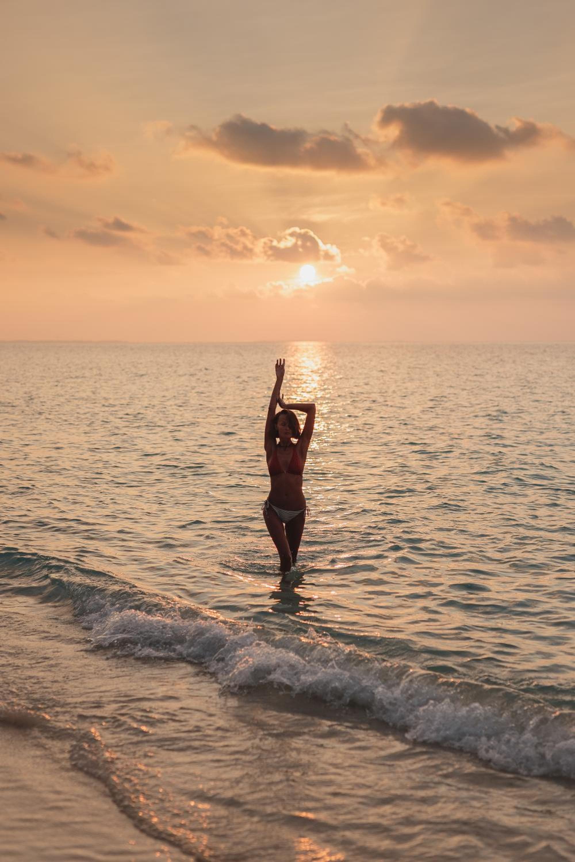 Sunrise by white sand dhigurah - View 36