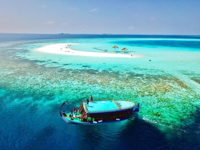 Sunrise by white sand dhigurah - View 23